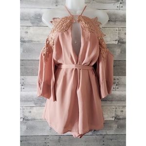 THE VINTAGE SHOP Pink Romper